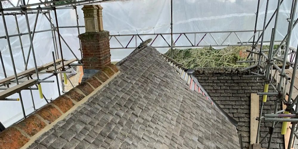 Tile roof repair in Oxfordshire