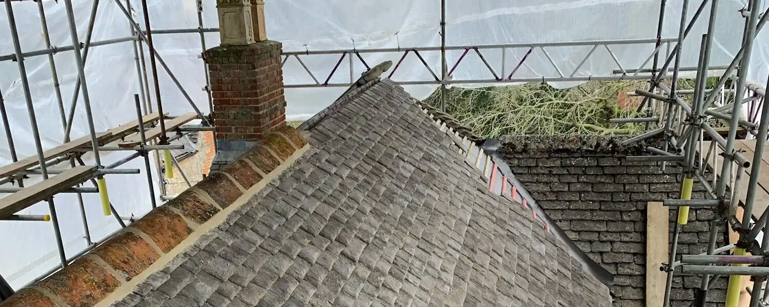 Tile roof repair in Oxfordshire